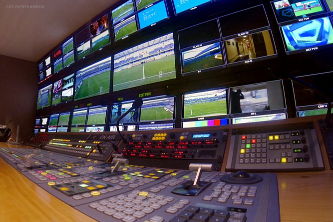 Przygotowania do transmisji meczów piłkarskiej ekstraklasy (ATM, 2013)